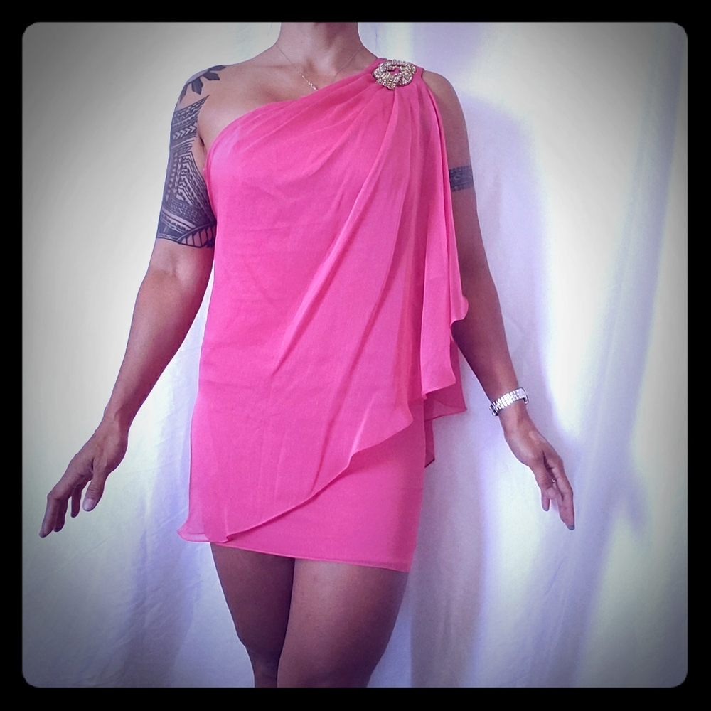 XSCAPE BT JOANNE CHEN Coral dress